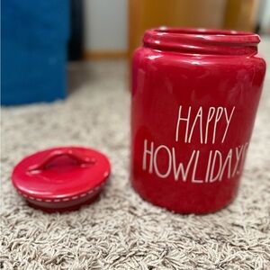 Rae Dunn Red Holiday Decor Jar